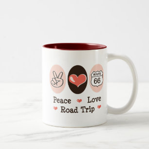 Friedensliebe Roadtrip Route 66 Tasse