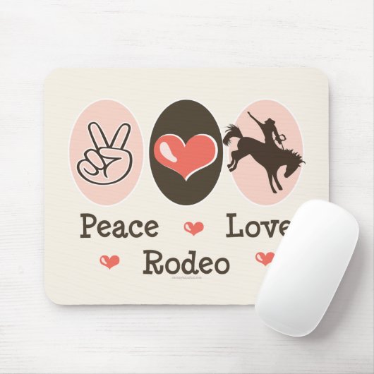 FriedensLiebe-Rodeo Mousepad (Mit Mouse)