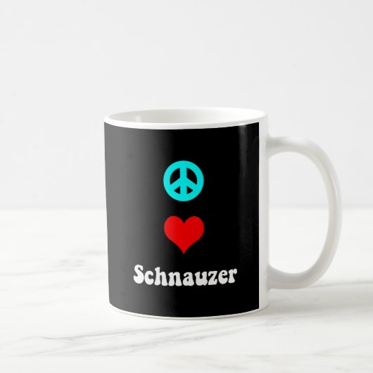 FriedensLiebe Schnauzer Kaffeetasse (Rechts)