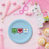 FriedensLiebe-Schnuller Pappteller (Party)