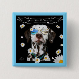 FriedensLiebe-Schokoladen-Dalmatiner Button