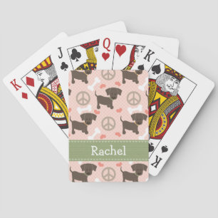 FriedensLiebe-Schokoladen-Labrador Spielkarten