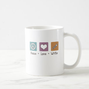 FriedensLiebe schreiben Kaffeetasse