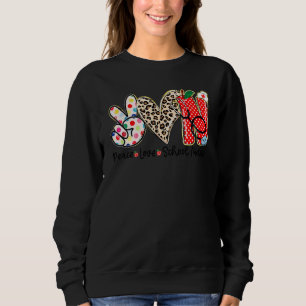 Friedensliebe-Schulkrankenschwester Zurück zur Sch Sweatshirt
