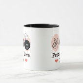 FriedensLiebe-Schüssel-Neuheits-Tasse Tasse (Zentrum)