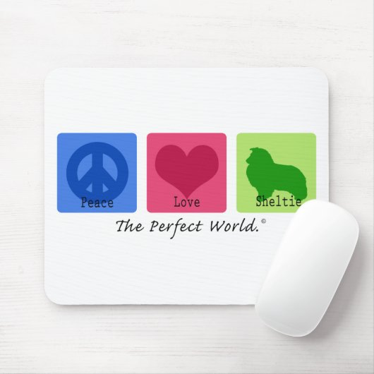 FriedensLiebe Sheltie Mousepad (Mit Mouse)