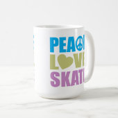 FriedensLiebe-Skate Kaffeetasse (VorderseiteRechts)
