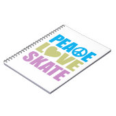 FriedensLiebe-Skate Notizblock (Linke Seite)