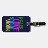 FriedensLiebe-Sozialarbeit Gepäckanhänger (Vorderseite horizontal)