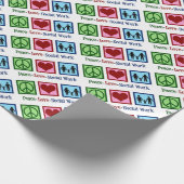FriedensLiebe-Sozialarbeit Geschenkpapier (Ecke)