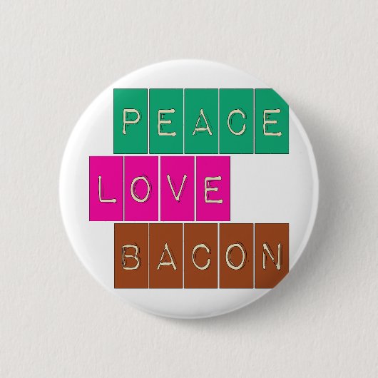 FriedensLiebe-Speck-heller Farbentwurf Button (Vorderseite)