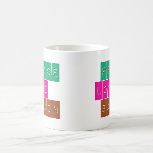 FriedensLiebe-Speck-heller Farbentwurf Kaffeetasse (Mittel)