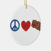 FriedensLiebe-Speck Keramik Ornament (Rechts)