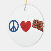FriedensLiebe-Speck Keramik Ornament (Links)