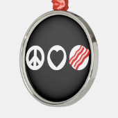 FriedensLiebe-Speck Ornament Aus Metall (Links)