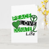 FRIEDENSLIEBE SPENDEN LEBEN KARTE (Gelbe Blume)