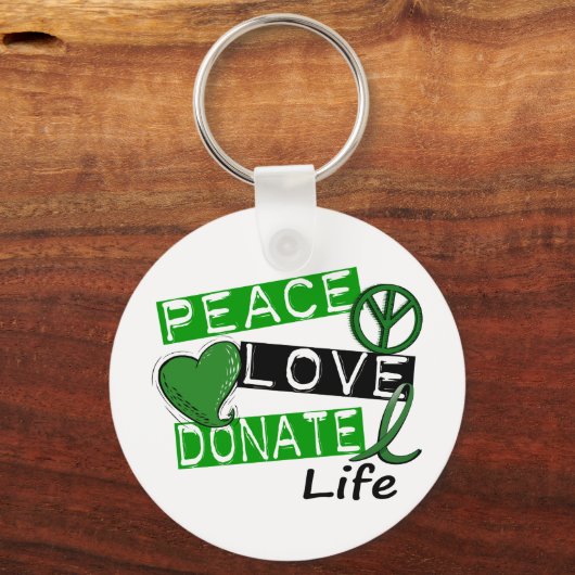 FRIEDENSLIEBE SPENDEN LEBEN SCHLÜSSELANHÄNGER (Vorderseite)
