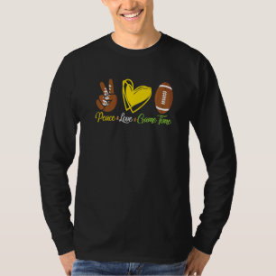 Friedensliebe Spielzeit Fußball Ich liebe Herz Fu T-Shirt