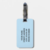 FriedensLiebe-Sprache-Sprachpathologie Gepäckanhänger (Rückseite vertikal)