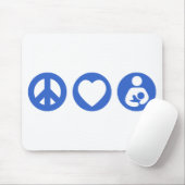FriedensLiebe-Stillen Mousepad (Mit Mouse)