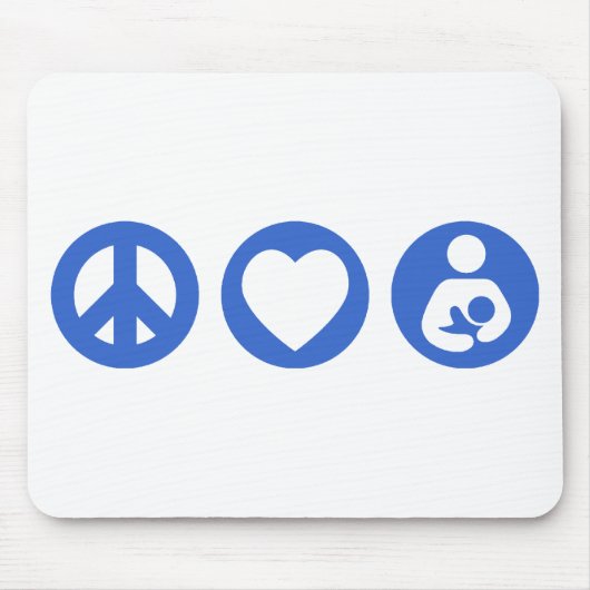 FriedensLiebe-Stillen Mousepad (Vorne)