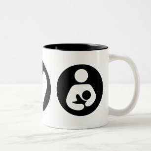 FriedensLiebe-Stillen Zweifarbige Tasse