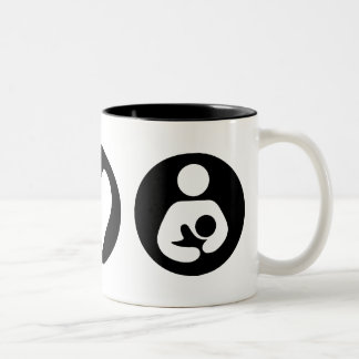 FriedensLiebe-Stillen Zweifarbige Tasse