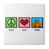FriedensLiebe-Strand Fliese (Vorderseite)