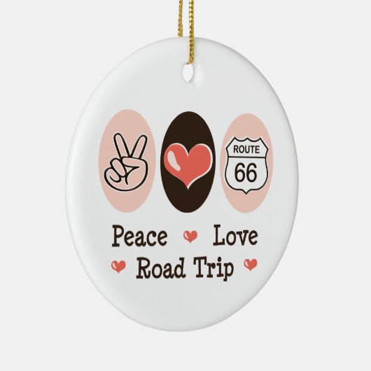 FriedensLiebe-Straßen-Reise-Verzierung Keramik Ornament (Rechts)
