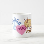 Friedensliebe Strick Kaffeetasse (Mittel)