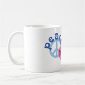 Friedensliebe Strick Kaffeetasse (Links)