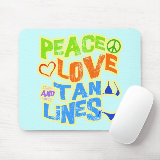 FriedensLiebe-TAN-Linien Mousepad (Mit Mouse)