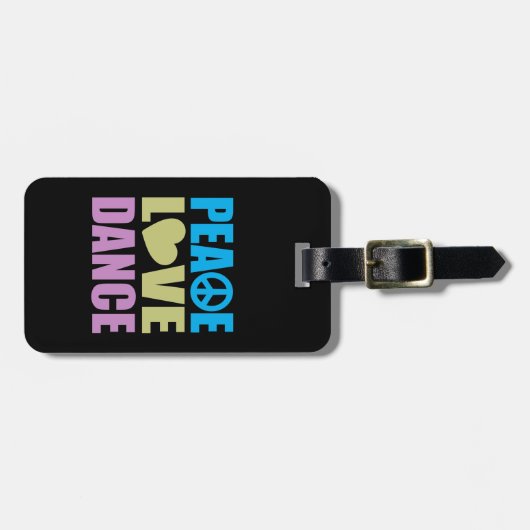 FriedensLiebe-Tanz Gepäckanhänger (Vorderseite horizontal)