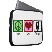 FriedensLiebe-Tanzen Laptopschutzhülle (Vorne Rechts)