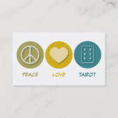 FriedensLiebe-Tarot Visitenkarte (Rückseite)