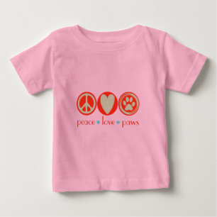 FriedensLiebe-Tatzen Baby T-shirt