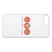 FriedensLiebe-Tatzen Case-Mate iPhone Hülle (Rückseite (Horizontal))