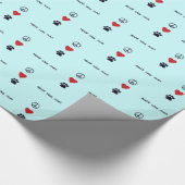 FriedensLiebe-Tatzen Geschenkpapier (Ecke)