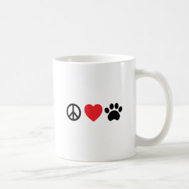 FriedensLiebe-Tatzen-Kaffee-Tasse Kaffeetasse