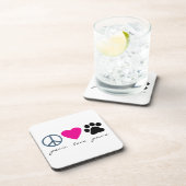 FriedensLiebe-Tatzen Untersetzer (Rechte Seite)