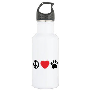 FriedensLiebe-Tatzen-Wasser-Flasche Trinkflasche