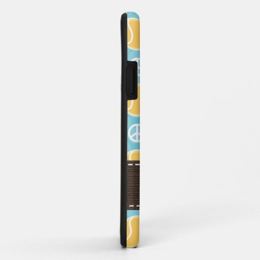 FriedensLiebe-Tennis Case-Mate iPhone Hülle (Hinten/Rechts)