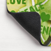 FriedensLiebe-Tennis Mousepad (Ecke)