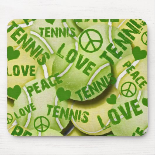 FriedensLiebe-Tennis Mousepad (Vorne)