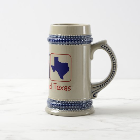 FriedensLiebe Texas Bierglas (Rechts)