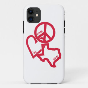 FriedensLiebe Texas iPhone Fall Case-Mate iPhone Hülle