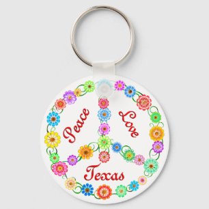 FriedensLiebe Texas Schlüsselanhänger