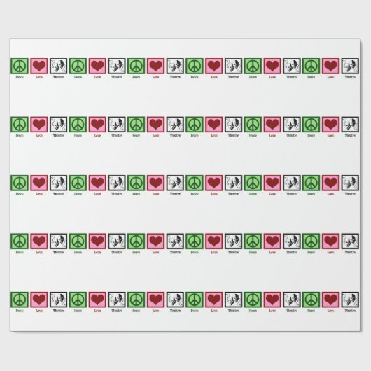 FriedensLiebe-Theater Geschenkpapier (Flach)
