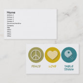 FriedensLiebe-Tischtennis Visitenkarte (Vorne/Hinten)