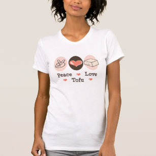 FriedensLiebe-Tofu beunruhigtes T-Shirt
